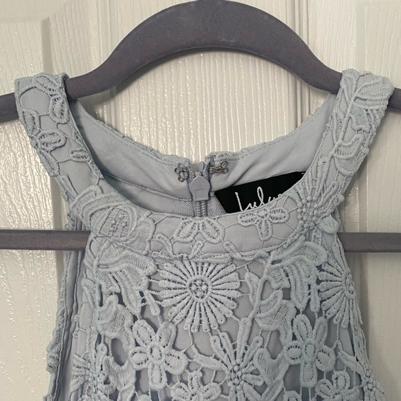 Lulu’s Love Poem Mini Dress, light blue - Picture 3 of 6